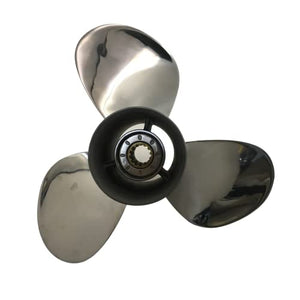 Captain Propeller 10 3/8X13 Fit Mercury Outboard Engine 25hp 30hp 35hp 40hp 45hp 48hp 50hp 55hp 60hp 70hp 75hp 13 Tooth Spline Steel Stainless