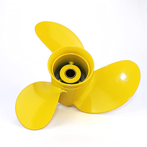 CAPTAIN Outboard Propeller Replace for Mercury TOHATSU 8-9.9 HP, Aluminum OEM Boat Prop fit MFS NFS 8,9.8, 9.9 HP (Illuminating)