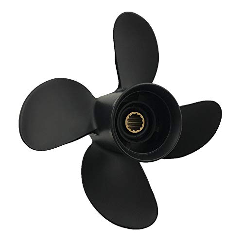 CAPTAIN Propeller 4 Blade 10.6x12 Fit Mercury Outboard Engine 25hp 30hp Sea Pro-Marathon 35hp 40hp 45hp 48hp Mariner 50hp 55hp Mercury Sea Pro-Marathon 60hp 70hp 13 Tooth Spline 48-8M8026625