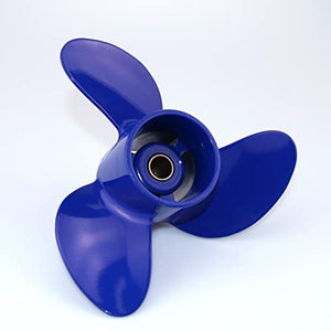 CAPTAIN Reflex Blue Propeller Replace for Mercury TOHATSU 4-6 HP Outboard, Boat Prop fit MFS 4 5 6C, M4C M5B 6 HP Outboard, Aluminum OEM Propellers