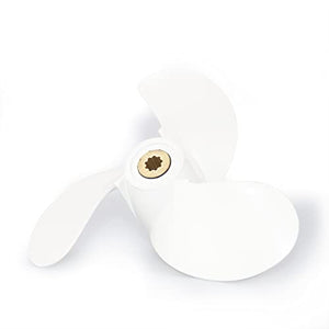 CAPTAIN Outboard Propeller fit Yamaha 2.5HP, 9 Spline Tooth Board Prop, OEM RH Aluminum Propellers for Yamaha F2.5, 3 (Malta), F2 Engines