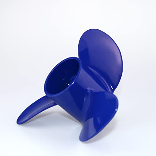 CAPTAIN Reflex Blue Propeller Replace for Mercury TOHATSU 4-6 HP Outboard, Boat Prop fit MFS 4 5 6C, M4C M5B 6 HP Outboard, Aluminum OEM Propellers