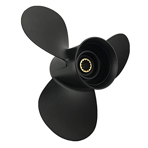 CAPTAIN Propeller 11 1/8x13 Fit Mercury Outboard Engine 25hp 30hp Sea Pro-Marathon 35hp 40hp 45hp 48hp Mariner 50hp 55hp Mercury Sea Pro-Marathon 60hp 70hp 13 Tooth Spline 48-855858A5