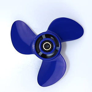 CAPTAIN Reflex Blue Propeller Replace for Mercury TOHATSU 4-6 HP Outboard, Boat Prop fit MFS 4 5 6C, M4C M5B 6 HP Outboard, Aluminum OEM Propellers