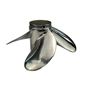 CAPTAIN Propeller 11 5/8x11 Fit Suzuki Outboard Engine DT35C DT40 DF40 DF40A DF50 DF50A DT50 DT55 DT60 DF60A DT65 13 Tooth Spline 4 Blade Stainless Steel