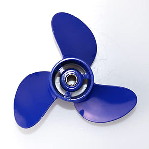 CAPTAIN Reflex Blue Propeller Replace for Mercury TOHATSU 4-6 HP Outboard, Boat Prop fit MFS 4 5 6C, M4C M5B 6 HP Outboard, Aluminum OEM Propellers