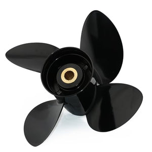 CAPTAIN 14.25 x 19 Pitch 4 Blades Propeller Replace for Volvo Penta Aquamatic SX Drive 3.0L-8.2L (1994 - Present) 19 Spline Tooth, fit OEM 3587522 Aluminum Prop