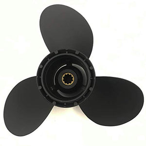 CAPTAIN Aluminum Outboard Propeller Fit Suzuki Engines 25-30HP 10 Tooth Spline RH (10 1/4x11)