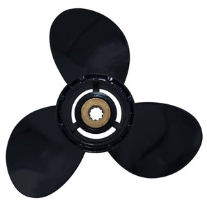 CAPTAIN Premium Aluminum Outboard Propeller - Compatible with Suzuki 8-20HP Engines - 10 Spline Tooth - OEM Grade - 9 1/4x9 - RH Rotation - Part No. 58100-90L50-019