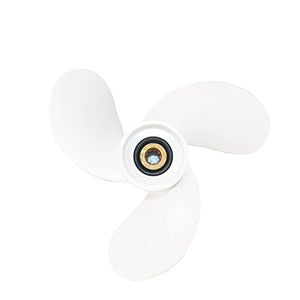 CAPTAIN Outboard Propeller fit Yamaha 2.5HP, 9 Spline Tooth Board Prop, OEM RH Aluminum Propellers for Yamaha F2.5, 3 (Malta), F2 Engines