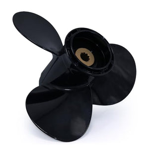 CAPTAIN Premium Aluminum Outboard Propeller - Compatible with Suzuki 8-20HP Engines - 10 Spline Tooth - OEM Grade - 9 1/4x9 - RH Rotation - Part No. 58100-90L50-019