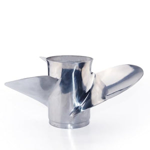 CAPTAIN Boat Propeller fit Yamaha 115p 60 75 90 100 115 130 HP Outboard Engines, Stainless Steel 15 Spline Tooth Prop, RH, OEM