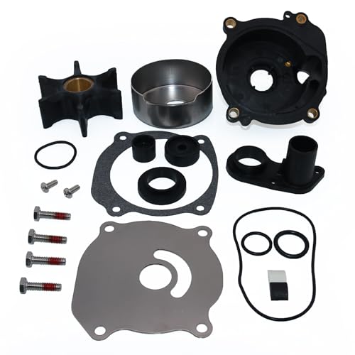 CAPTAIN Water Pump Repair Kit with Housing for Johnson Evinrude V4 V6 V8 85-300HP Outboard Motor Parts - Replace OEM 5001593, 395062, 5001594