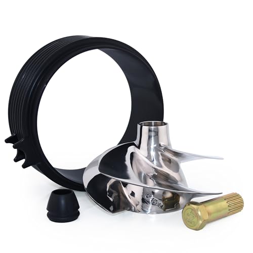 CAPTAIN Impeller with Wear Ring, Wrench and Seal Replace for Sea-Doo Personal Watercraft (PWC) Park ACE 900, Spark ACE 900 HO, Spark TRIXX, fit Solas SK-CD-12/14 WaveRunner 3 Blade Impeller