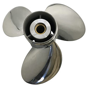 CAPTAIN Steel Stainless Propeller fit Evinrude/Johnson Outboard Engine 90-140hp 15 Tooth Spline RH