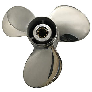 Captain Propeller 10 1/2x13 Fit Mercury Outboard Engine 25hp 30hp 35hp 40hp 45hp 48hp 50hp 55hp 60hp 70hp 75hp 13 Tooth Spline Steel Stainless