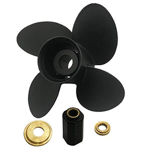 CAPTAIN Propeller 4 Blades 13x17 Fit Mercury/MerCruiser Outboard Engine 40hp 50hp 70hp 75hp 80hp 90hp 100hp 115hp 125hp 140hp 150hp 15 Tooth Spline Aluminum