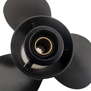 CAPTAIN Aluminum Outboard Propeller Fit Suzuki Engines 25-30HP 10 Tooth Spline RH (10 1/4x15)