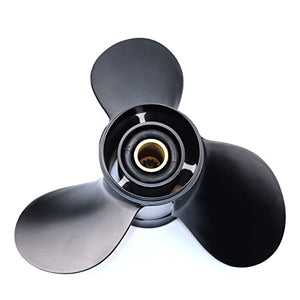 CAPTAIN Boat Propeller fit Johnson Evinrude 40-140 HP Engines, 13 Spline Tooth Outboard Prop, RH, Aluminum, OEM Propellers for 50 60 E-TEC 65 70 75 85 88 90 100 110 112 115 120 125 135 HP