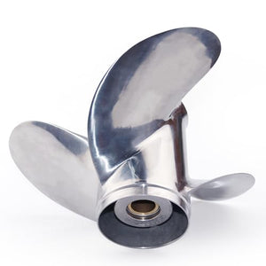 CAPTAIN Boat Propeller fit Yamaha 115p 60 75 90 100 115 130 HP Outboard Engines, Stainless Steel 15 Spline Tooth Prop, RH, OEM