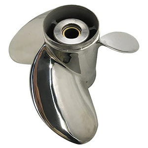 CAPTAIN Propeller fit Suzuki Outboard Engine DF50AV DF60AV DF70A DF80A DF90A DF90 DF100 DF115 DF115A DF140 DF140A 15 Tooth Spline 99105-00100-15P Stainless Steel