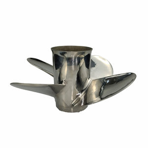 CAPTAIN Propeller 11 5/8x12 Fit Suzuki Outboard Engine DT35C DT40 DF40 DF40A DF50 DF50A DT50 DT55 DT60 DF60A DT65 13 Tooth Spline 4 Blade Stainless Steel