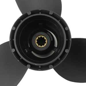 CAPTAIN Aluminum Outboard Propeller Fit Suzuki Engines 25-30HP 10 Tooth Spline RH (10 1/4x12)