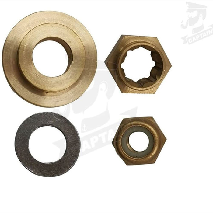 CAPTAIN Hardware Hub Kits Fit Mercury 6-15 HP Outboard Motor Thrust Washer/Spacer/Washer/Nut