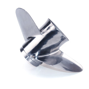 CAPTAIN 13 x 19 Pitch Propeller fit Johnson Evinrude 45 50 55 60 65 70 75 85 88 90 100 110 112 115 120 125 135 HP Engines, 13 Spline Tooth RH Stainless Steel Outboard Propellers