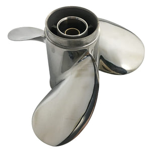 CAPTAIN Propeller 9 1/4x11 Fit Yamaha Buitenboordmotor 9.9hp 15hp 20hp f9.9 f15c f15 f20 8 Tooth Spline 63V-45943-00-EL Stainless Steel