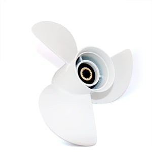 CAPTAIN Outboard Propeller, 14x19 fit Yamaha 115 T50 60 70 75 80 85 90 100 130 HP Engines, 15 Spline Tooth Outboard Prop, RH Aluminum Propellers, OEM No.6E5-45945-01-EL