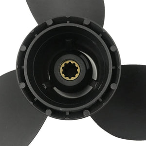 CAPTAIN Aluminum Outboard Propeller Fit Suzuki Engines 25-30HP 10 Tooth Spline RH (10 1/4x9)