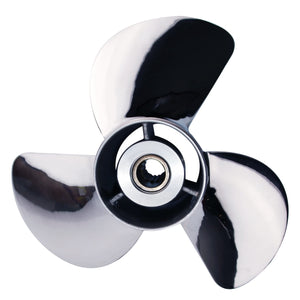 CAPTAIN Propeller 13 1/2x15 Fit Yamaha Outboard Engine t50 60hp t60 70hp f70 75hp f75 80hp f80 85hp 90hp f90 f100 115hp F115 130hp 15 Tooth Spline 6E5-45947-00-EL Stainless Steel