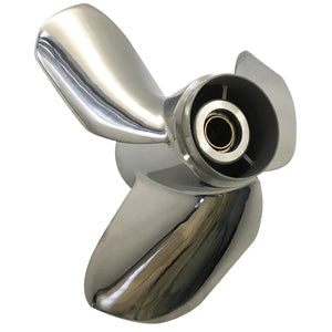 CAPTAIN Propeller 12x13 Fit Suzuki Outboard Engine DT35C DT40 DF40 DF40A DF50 DF50A DT50 DT55 DT60 DF60A DT65 13 Tooth Spline SS12-0000-013 Stainless Steel