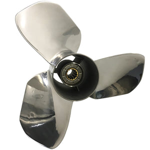 CAPTAIN Propeller 12x13 Fit Suzuki Outboard Engine DT35C DT40 DF40 DF40A DF50 DF50A DT50 DT55 DT60 DF60A DT65 13 Tooth Spline SS12-0000-013 Stainless Steel