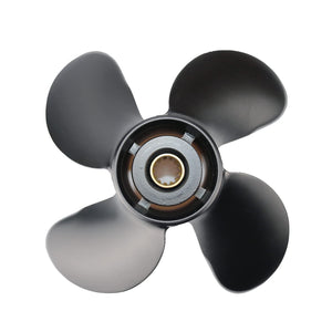 CAPTAIN 4 Blades Boat Propeller fit Mercury, 10.3 x13, 13 Spline Tooth Outboard Motor Prop, RH Aluminum Engines Propellers for 25 Bigfoot 30 SeaPro 35 40 Marathon 45 48 Mariner 50 55 60 70 Model 75 HP