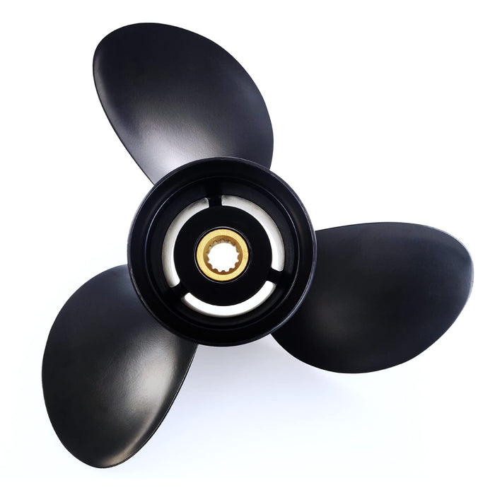 CAPTAIN Boat Propeller fit Johnson Evinrude 40-140 HP Engines, 13 Spline Tooth Outboard Prop, RH, Aluminum, OEM Propellers for 50 55 60 E-TEC 65 70 75 88 90 100 110 112 115 120 125 135 HP (13.2x19)