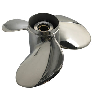 CAPTAIN Propeller 11 1/8x14 Fit Mercury Outboard Engine 25hp 30hp 35hp 40hp 45hp 48hp 50hp 55hp 60hp 70hp 75hp 13 Tooth Spline Steel Stainless