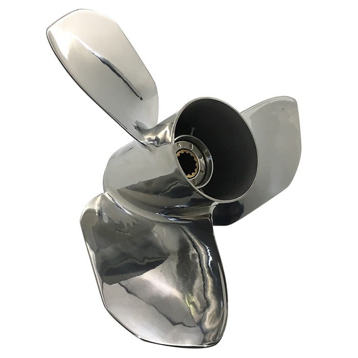 CAPTAIN Propeller 12x13 Fit Suzuki Outboard Engine DT35C DT40 DF40 DF40A DF50 DF50A DT50 DT55 DT60 DF60A DT65 13 Tooth Spline SS12-0000-013 Stainless Steel