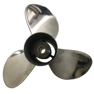 Captain Propeller 9.25x9 Fit Mercury Outboard Engine 9.9ct 9.9hp 15hp 20hp 14 Tooth Spline 48-897750A11 Steel Stainless