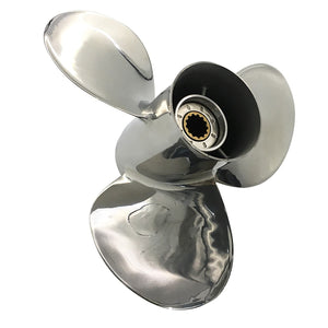 CAPTAIN Propeller 11x15 Fit Yamaha Outboard Engine T25hp F30 40hp 48hp 50hp f40 f50 55hp 60hp f60 13 Tooth Spline 663-45943-01-EL Stainless Steel