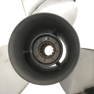 Captain Propeller 10 1/2X13 Fit Mercury Outboard Engine 25hp 30hp 35hp 40hp 45hp 48hp 50hp 55hp 60hp 70hp 75hp 13 Tooth Spline Steel Stainless