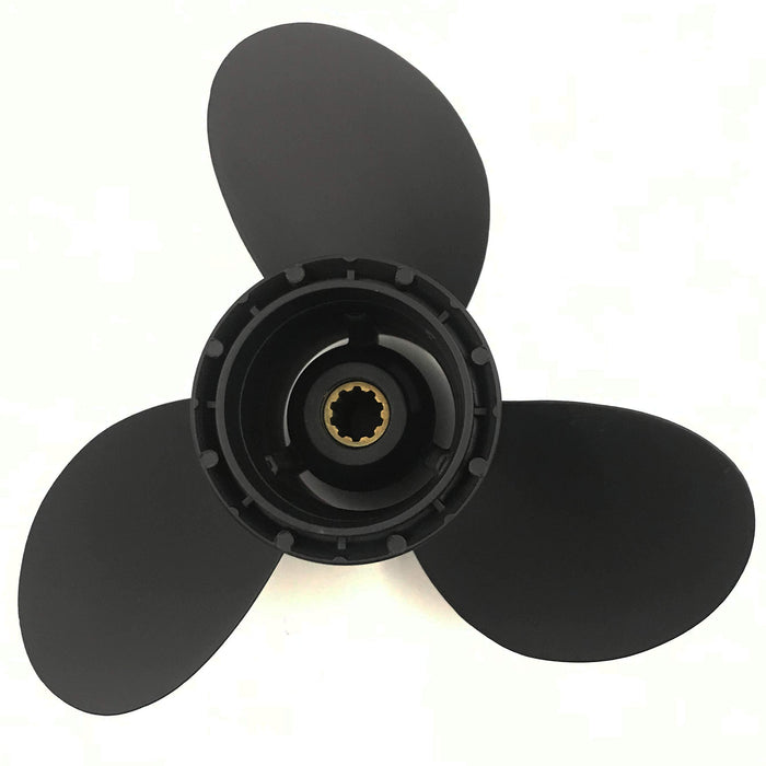 CAPTAIN Aluminum Outboard Propeller Fit Suzuki Engines 25-30HP 10 Tooth Spline RH (10 1/4x9)