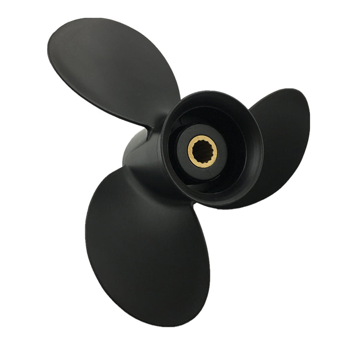 Captain Propeller 9.25x8 48-897748A11 Black Max Fit Mercury Mariner Outboard Engine 4-Stroke 9.9HP 15HP 20HP 14 Tooth Spline RH