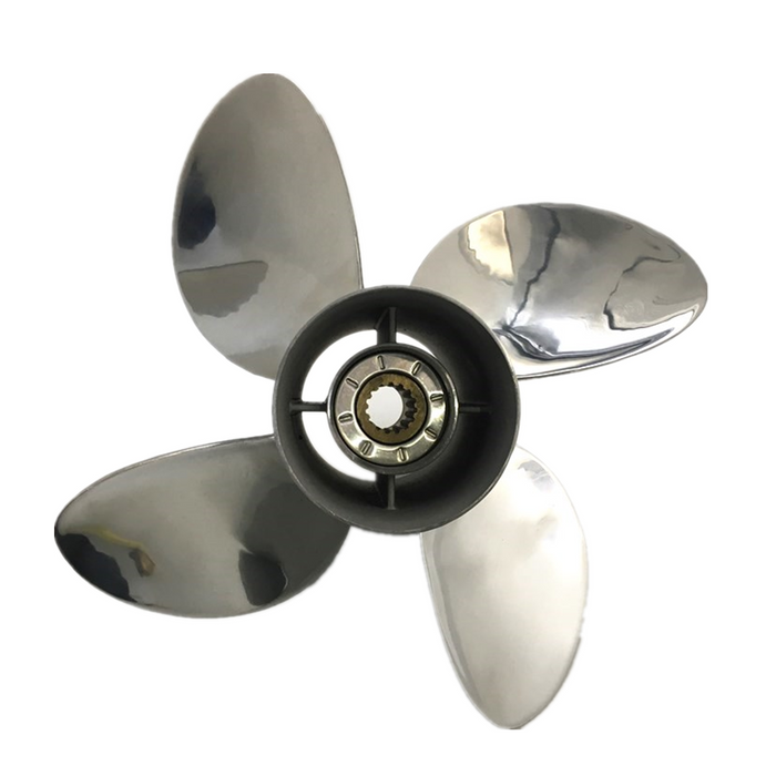 Captain Propeller 4 Blade 13X19 Fit Suzuki Outboard Engines DF70A DF115 DF115A DF140 DF140A Stainless Steel 15 Tooth Spline LH