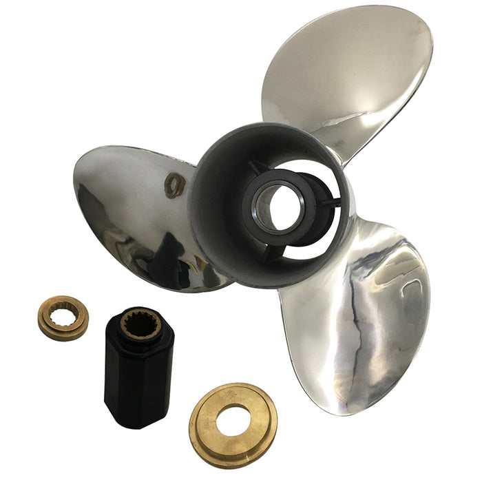 Captain Propeller 15 5/8X23 Fit Mercury Outboard Engines 220HP 225HP 250HP 400HP Stainless Steel 15 Tooth Spline LH 48-8M0040405